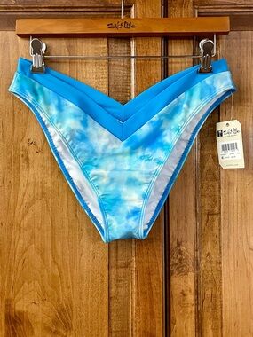 Salt Life Women’s Blue Tie-Dye V-Front and V-Back Bikini Bottoms